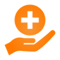 Icon - Healthcare with Hand