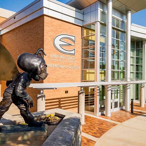 Plumb Hall at Emporia State University in Emporia, Kansas on May 14, 2019.