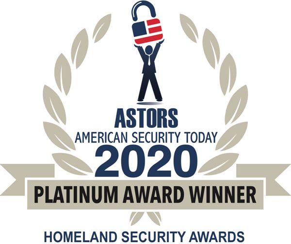 Award badge for 2020 ASTORS Homeland Security Awards.

Command Centre - Best Enterprise Access Control
Proximity and Contact Tracing Report - Best Risk, Crisis Management Product