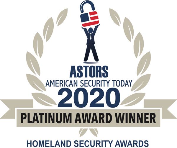 Award badge for 2020 ASTORS Homeland Security Awards.

Command Centre - Best Enterprise Access Control
Proximity and Contact Tracing Report - Best Risk, Crisis Management Product