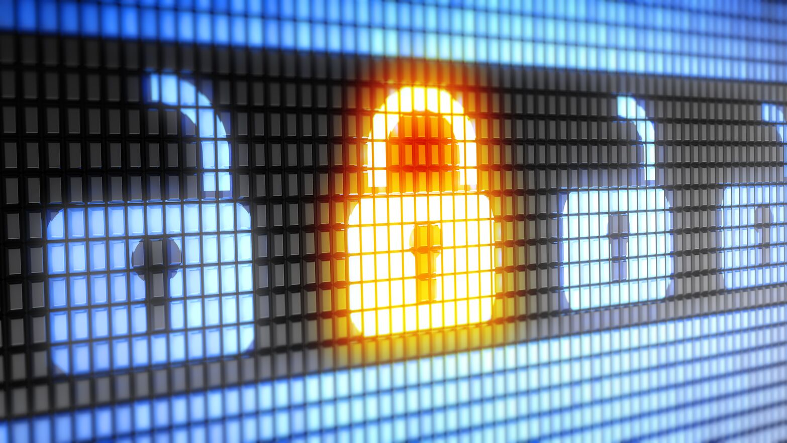 Lock Graphic-General Purpose Lock icon on the screen. Proportion 16:9