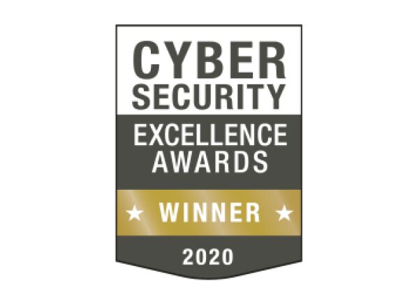 2020 cybersecurity excellence awards badge