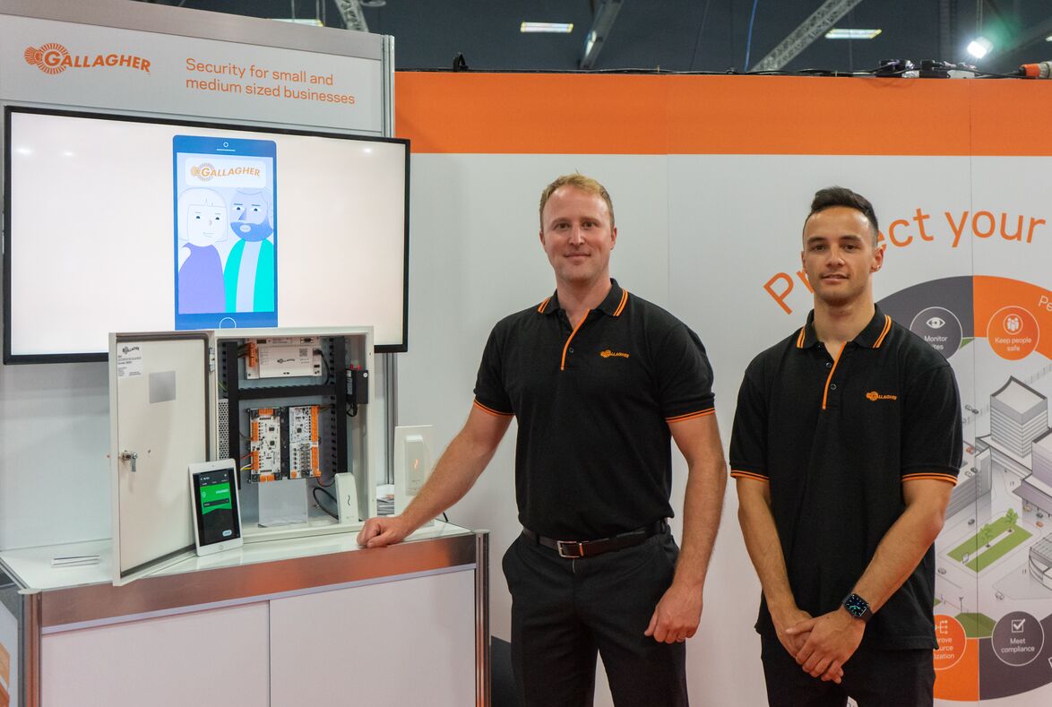Matt McKinley and James Harvey from SMB team at Facilities Integrate trade show 2020