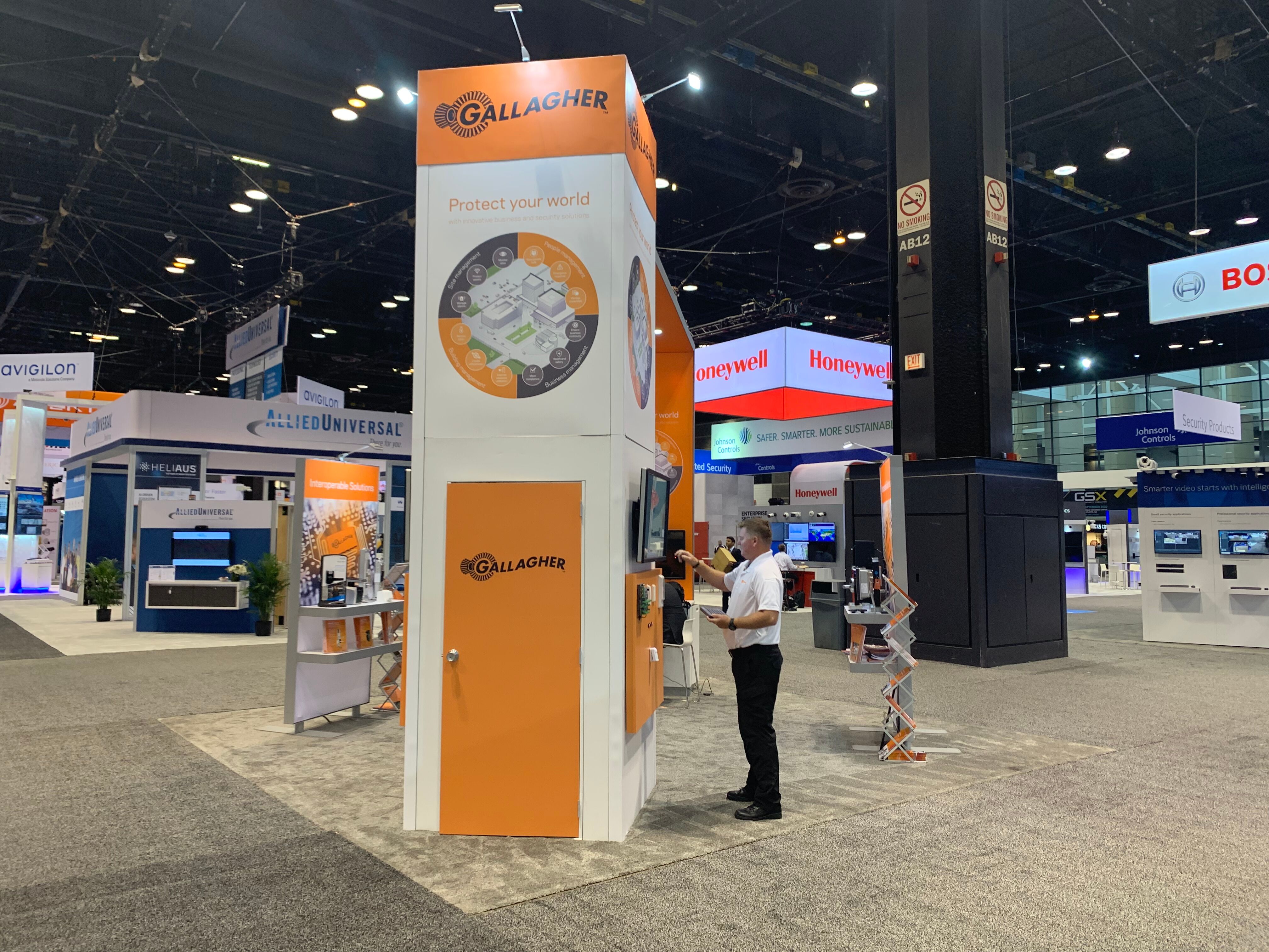 Gallagher's 2021 ISC West stand set up-General Purpose Gallagher's 2021 ISC West stand