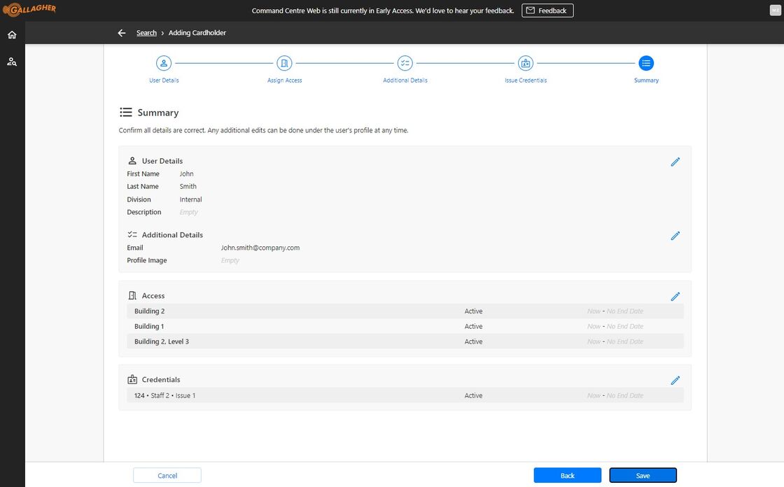 Command Centre web release notes