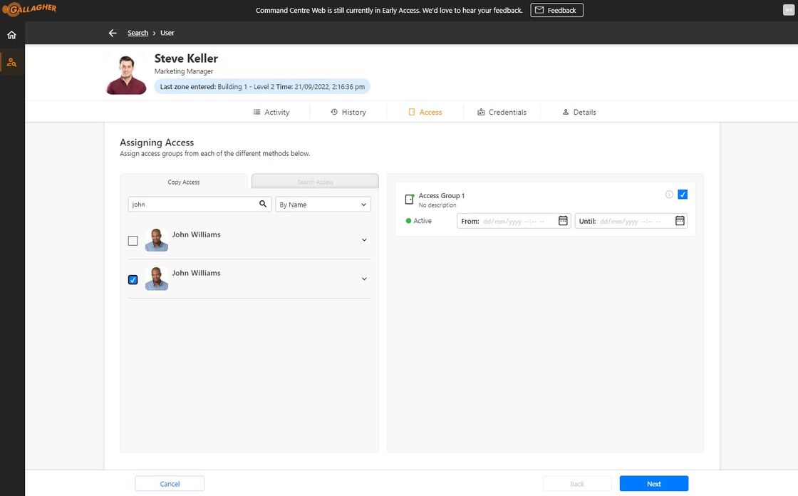 Command Centre web release notes