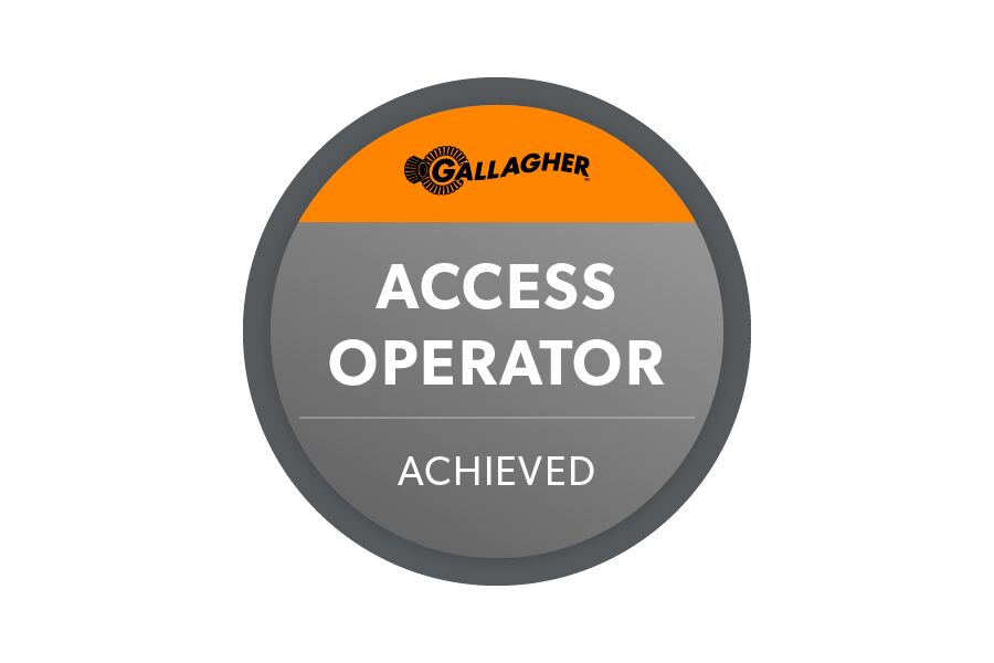 Training Badge Web - EU Access Operator-General Purpose Gallagher Access Operator - Achieved Badge