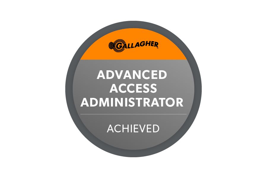 Training Badge Web - EU Advanced Access Administrator-General Purpose Gallagher Advanced Access Administrator - Achieved Badge
