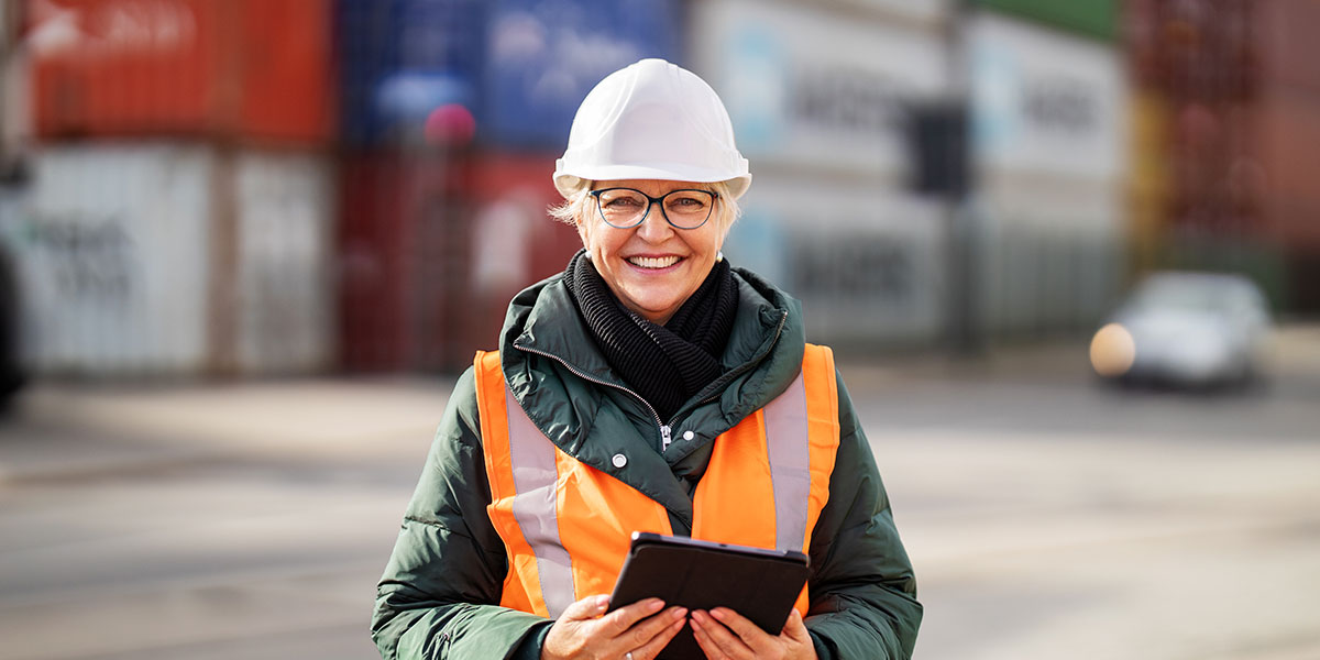 Engineer at container warehouse