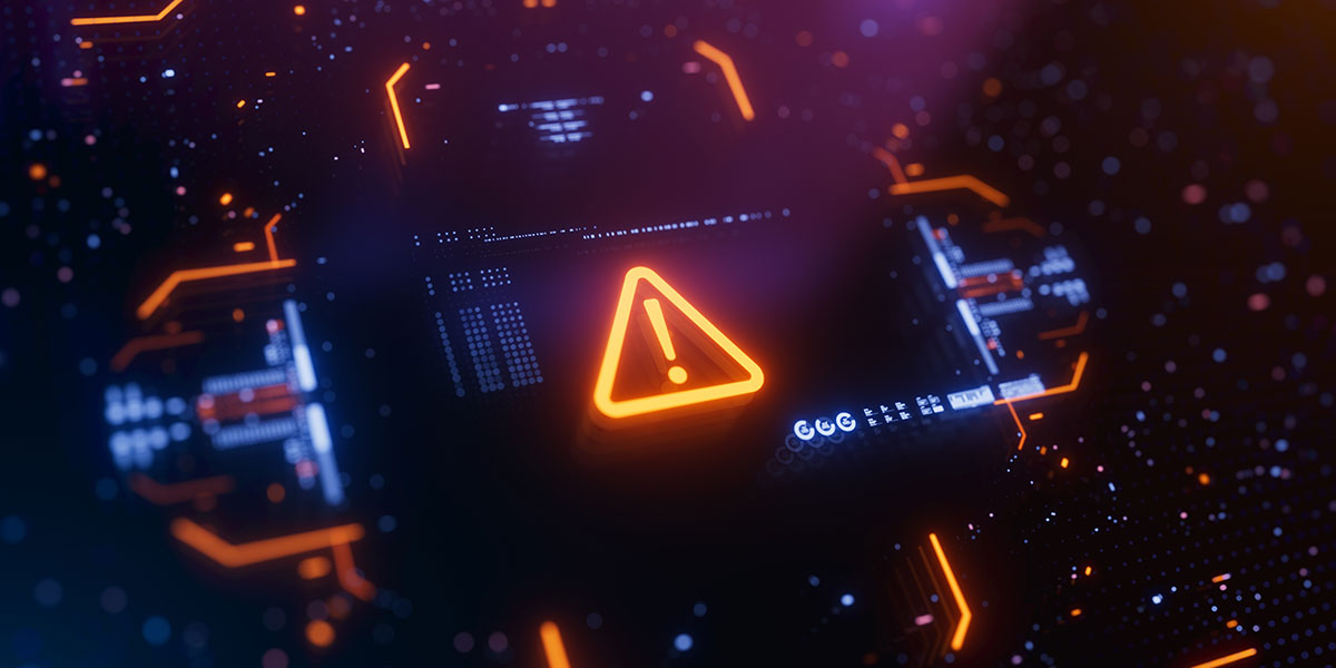 Warning alarm on a digital display