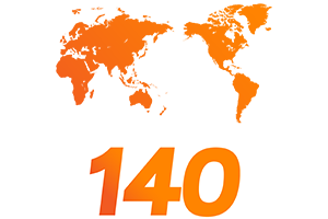 140 countries worldwide experiencing the Gallagher difference