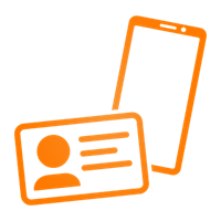 Access Card with Mobile Icon