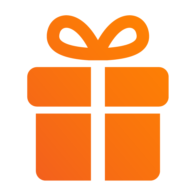Orange icon gift