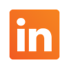LinkedIn - orange gradient