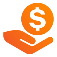 Hand holding a dollar sign