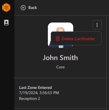 Delete button