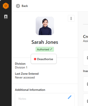 Edit the authorization status