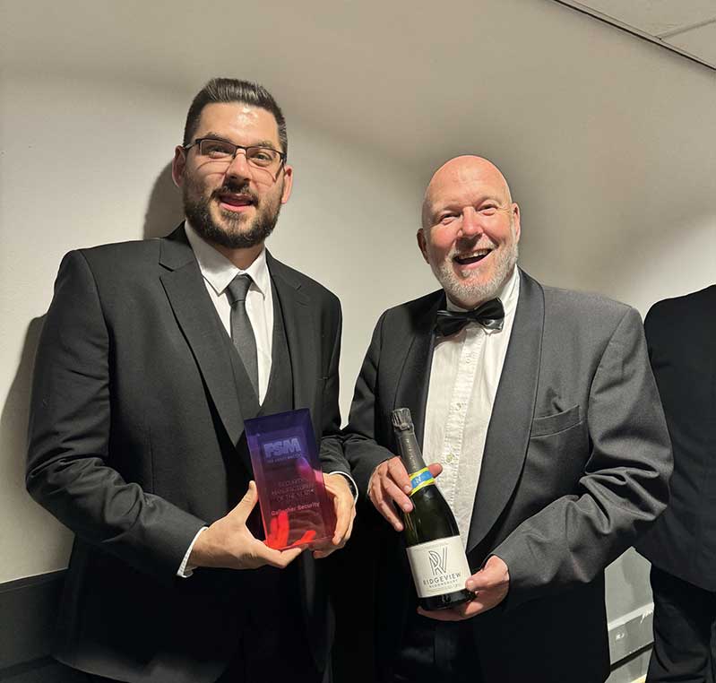 Daniel and Mark at the Security Matters Awards 2024