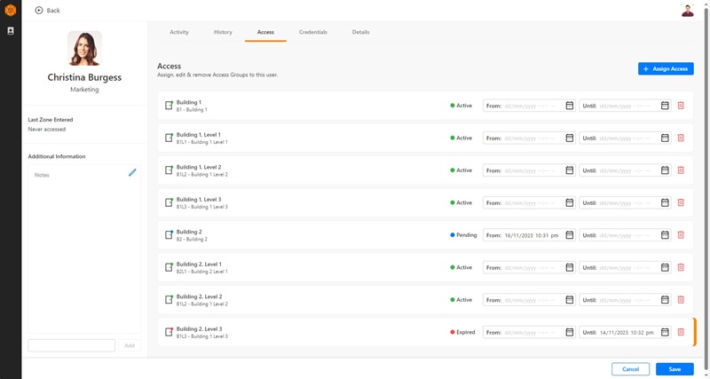 Gallagher Command Centre UI update screenshot