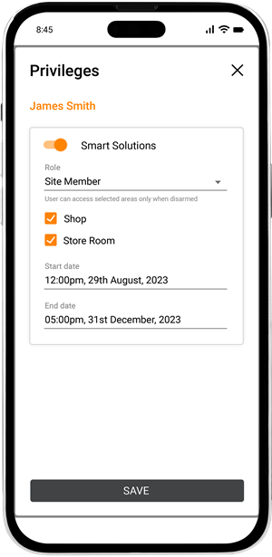 Gallagher SMB - Temporary Users screenshot